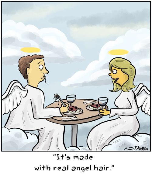 "It's made with real angel hair."