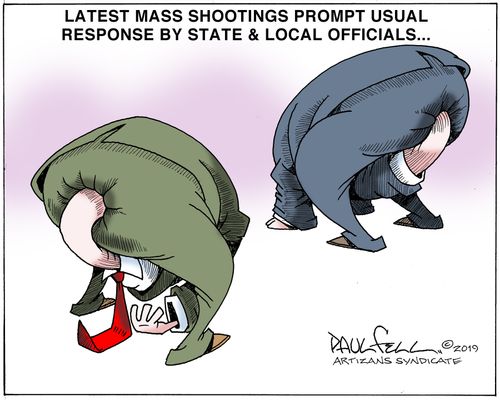 Latest Mass shooting prompt usual response by state and local officials. . .