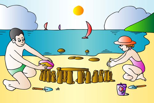 Stonehenge Sandcastle
