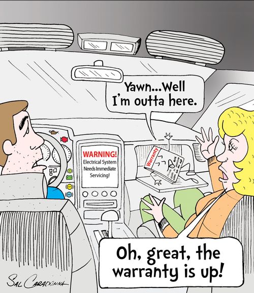 "Oh, great, the warranty is up."