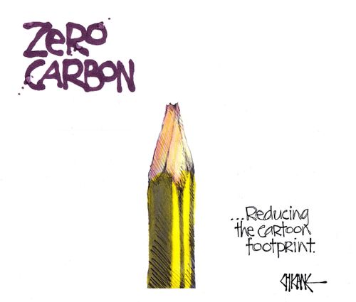 Zero Carbon. . . Reducing the cartoon footprint.