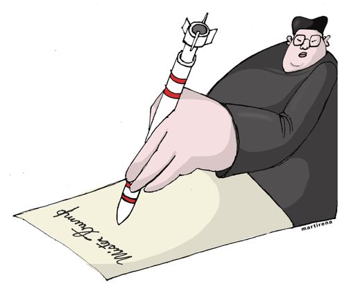 Kim Jong-un writes to Trump