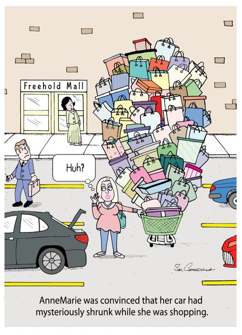 AnneMarie was convinced that her car had mysteriously shrunk while she was shopping.