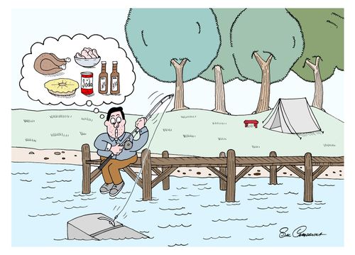 Fisherman At Dock