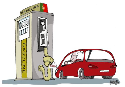 Fuel rationing in Portugal 