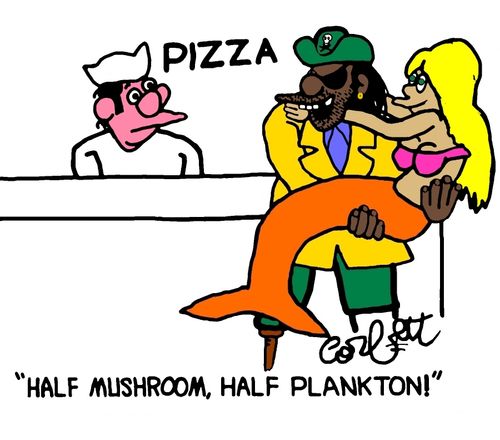 "Half mushroom, half plankton!"