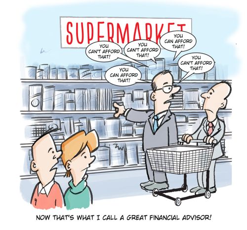 "Now that's what I call a great financial advisor!"
