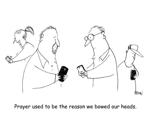 Prayer used to be the reason we bowed our heads. 