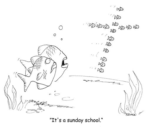 "It's a Sunday school." 