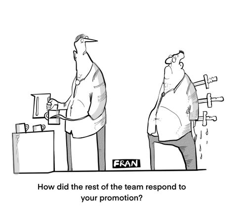 "How did the rest of the team respond to your promotion?"