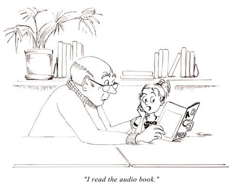 "I read the audio book."