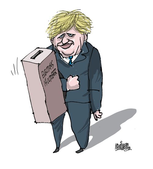 Boris Johnson threatens early elections October 14