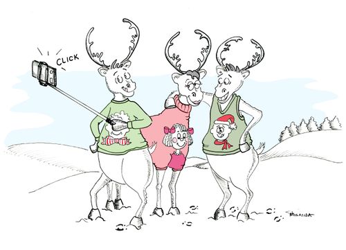 Reindeer Christmas Jumper
