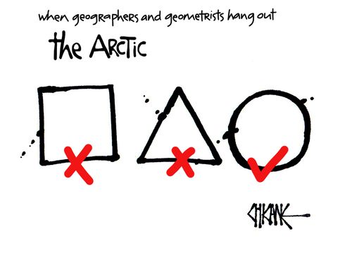 When geographers and geometrists hang out.
