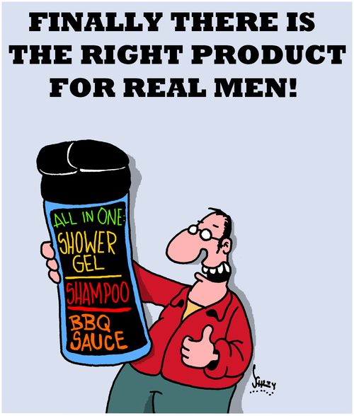 Finally there is the right product for real men!"