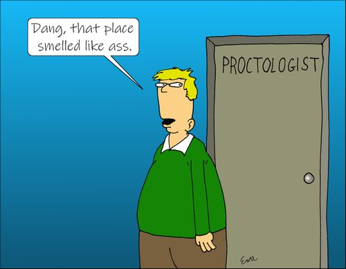 "Dang, that place smelled like ass."