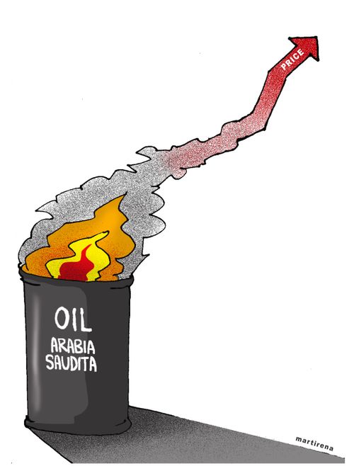 Saudi Arabian oil attacks increase price