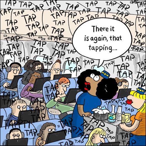 "There it is again, that tapping..."