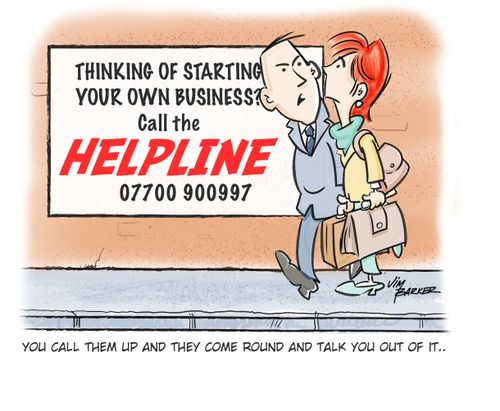 "You can call them up and they come round and talk you out of it..."