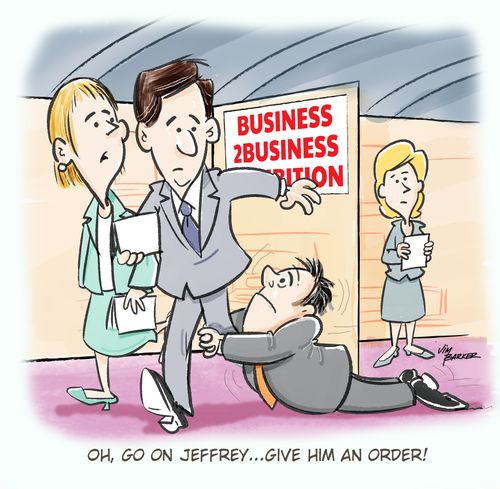 "Oh, go on Jeffrey. . . Give him an order!"