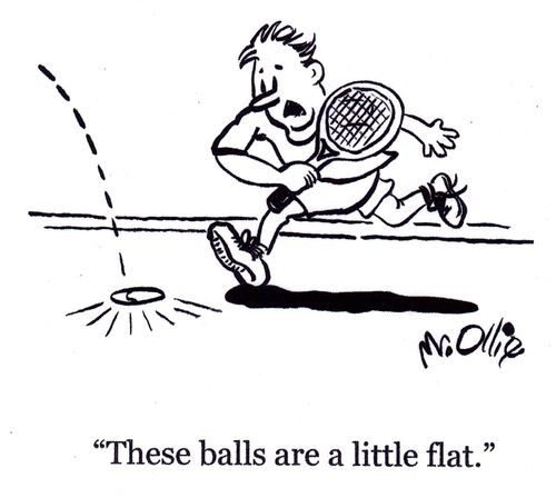 "These balls are a little flat."