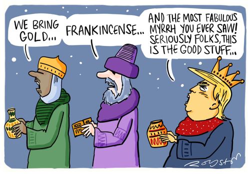 ". . . and the most fabulous myrrh you ever saw! Seriously folks, this is the good stuff. . ."