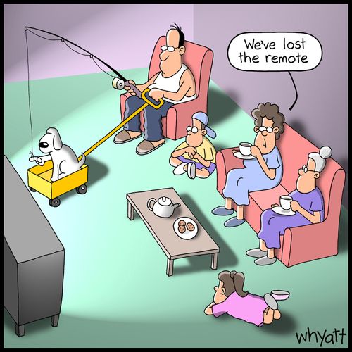 "We've lost the remote."