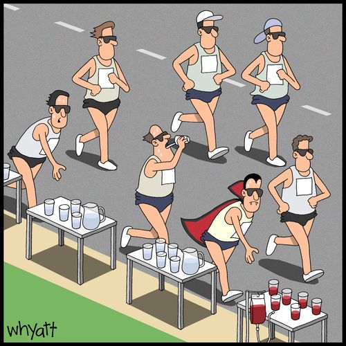 Vampire Running In A Marathon