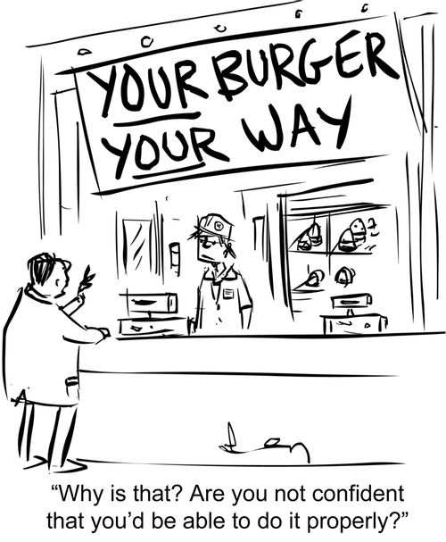 "Why is that? Are you not confident that you'd be able to do it properly?"
