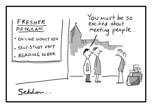 "You must be so excited about meeting people."