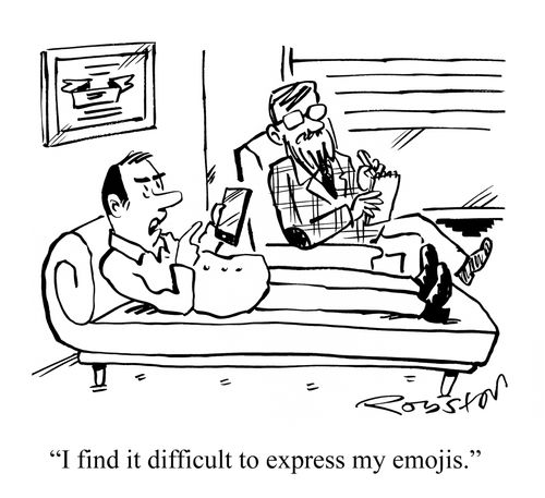 "I find it difficult to express my emojis."