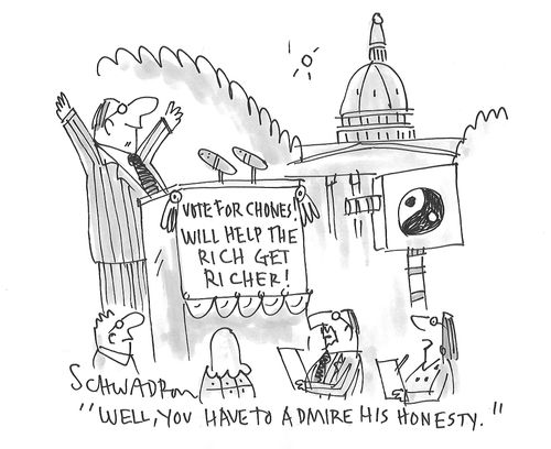 "Well, you have to admire his honesty."