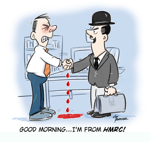 "Good morning... I'm from HMRC!"