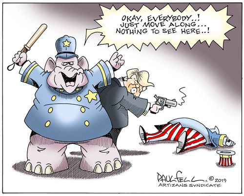 "Okay, everybody. . . ! Just move along. . . Nothing to see here. . .!"