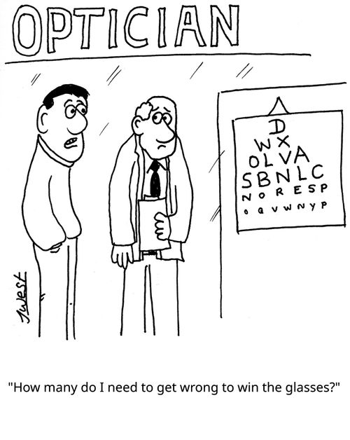 "How many do I need to get wrong to win the glasses?"