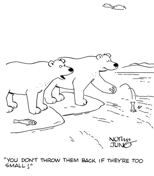 "You don't throw them back if they're too small!"