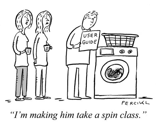 "I'm making him take a spin class."