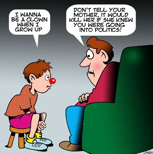 "I wanna be a clown when I grow up."
