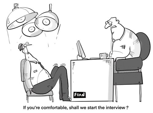 "If you're comfortable, shall we start the interview?"
