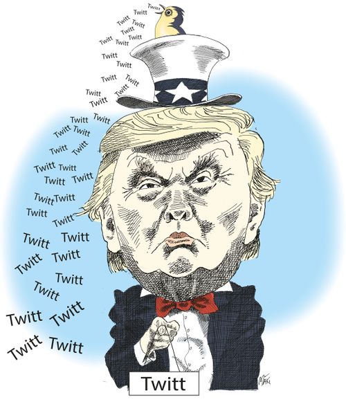 The twittering president.