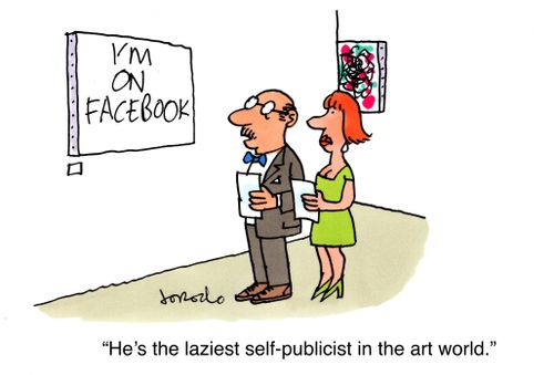 "He's the laziest self-publicist in the art world."