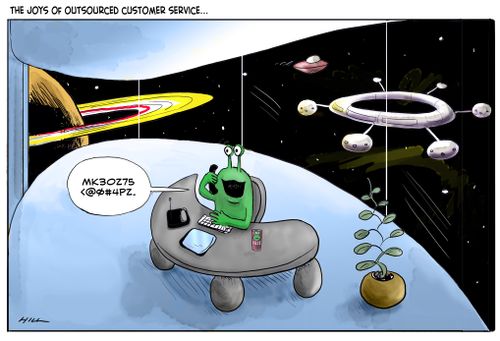 The joys of outsourced customer service