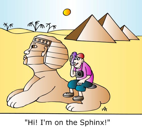"Hi! I'm on the Sphinx!"