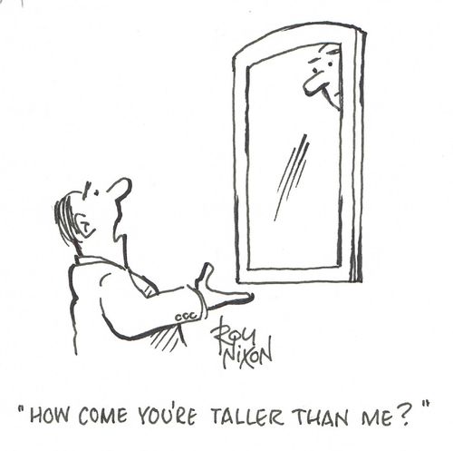 "How come you're taller than me?"