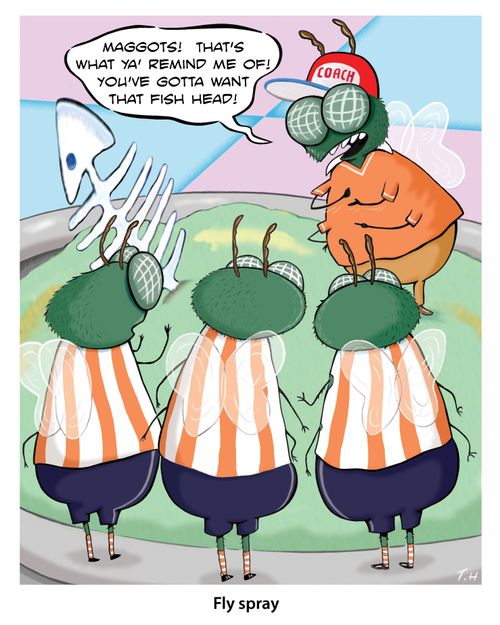 "Maggots! That's what ya' remind me of! You've gotta want that fish head."