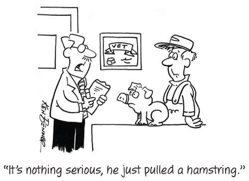 "It's nothing serious, he just pulled a hamstring."