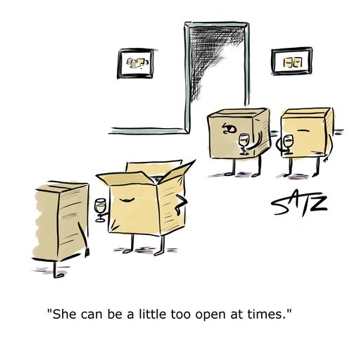 "She can be a little too open at times."