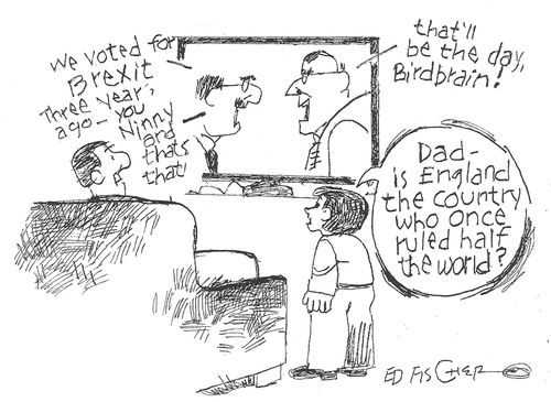 "Dad - is England the country who once ruled half the world?"