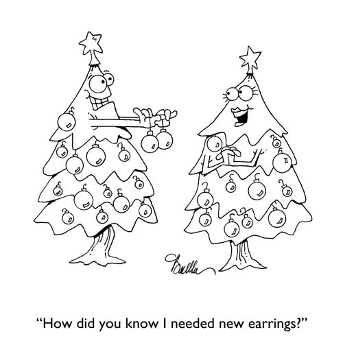 "How did you know I needed new earrings?"