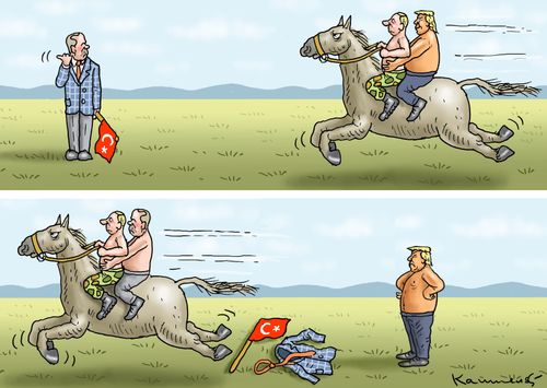 Erdogan Replaces Trump on Putin Horse